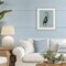 Stupell Industries Coastal Pelican Muted Blue Framed Print Under Glass, design by Julie DeRice